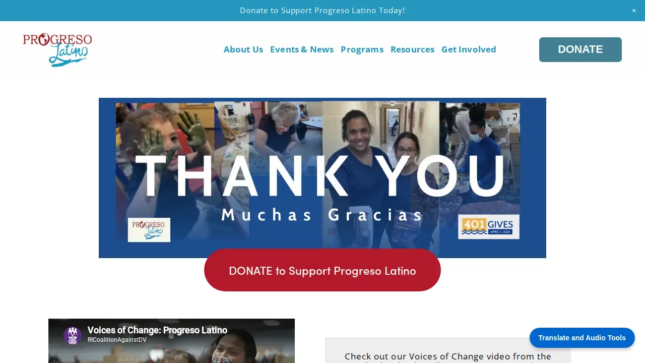 Progreso Latino Inc. page