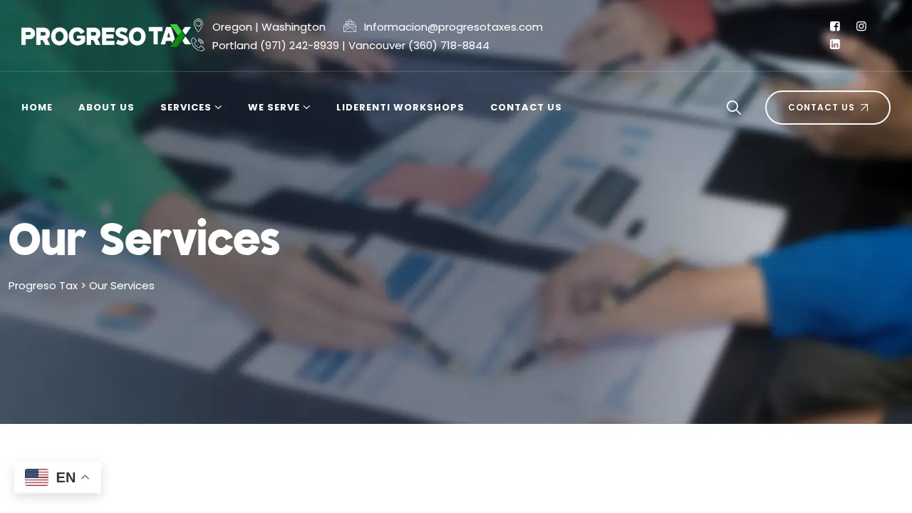 Progreso Tax page