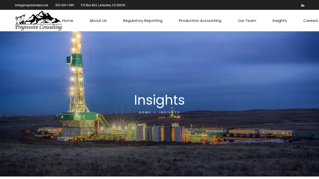 Progressive Consulting page