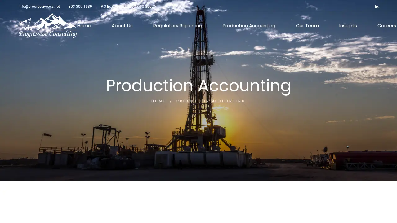 Progressive Consulting page