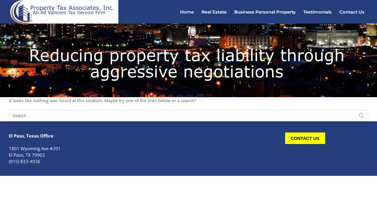 Property Tax Associates, Inc. page