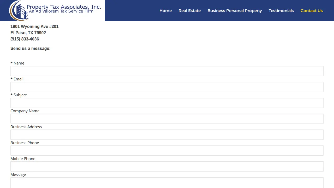 Property Tax Associates, Inc. page
