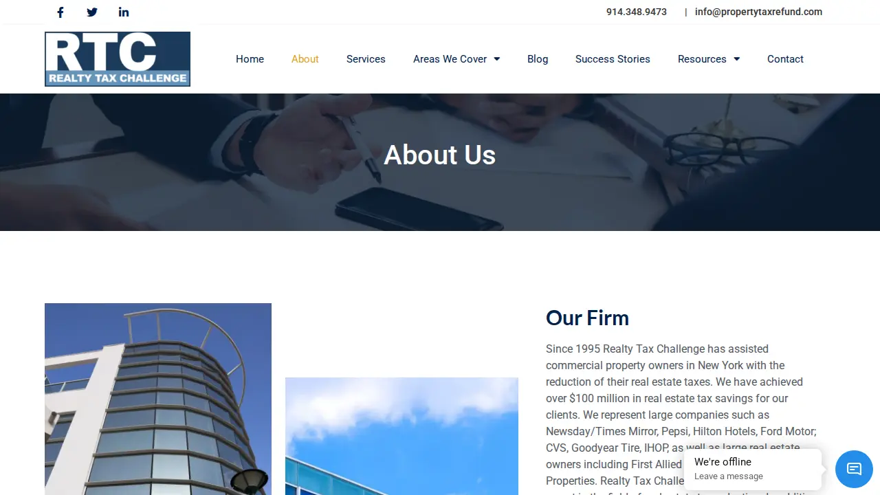 Realty Tax Challenge page