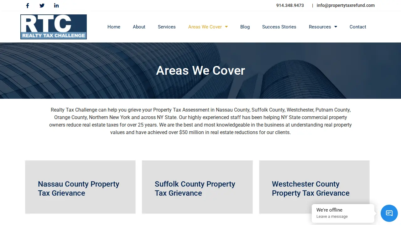 Realty Tax Challenge page