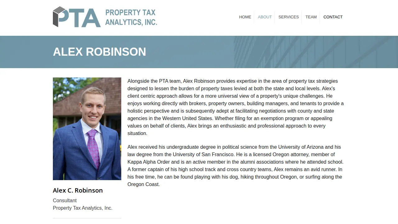 Property Tax Analytics Inc page