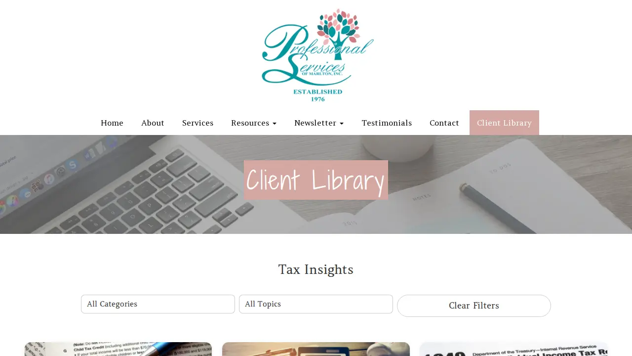 Professional Services of Marlton Inc. page