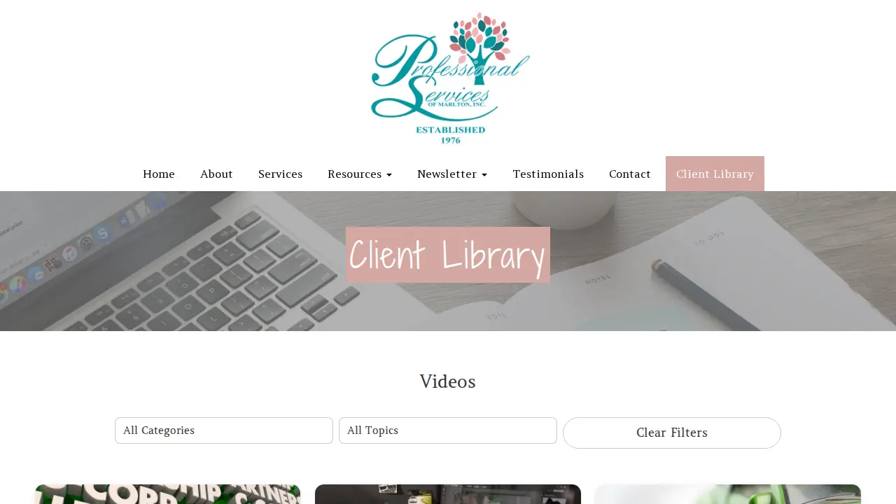 Professional Services of Marlton Inc. page