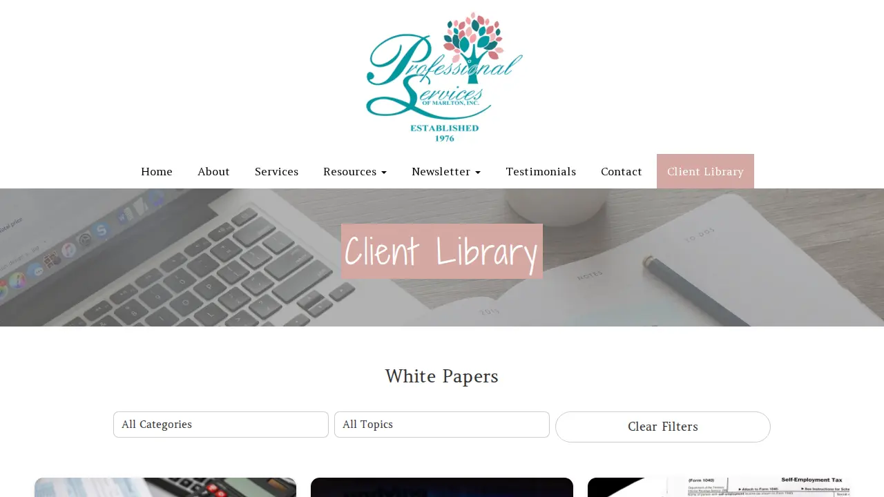 Professional Services of Marlton Inc. page