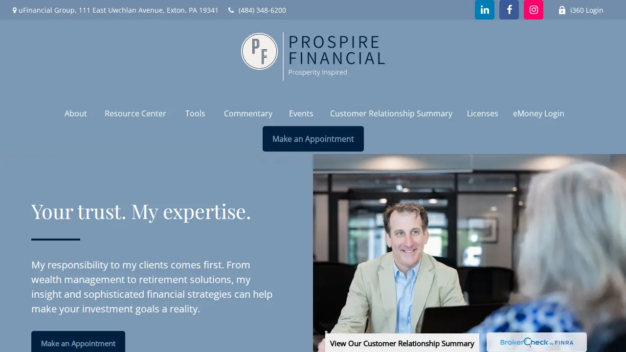 Prospire Financial, Dominic Marinucci, RICP , WMCP , Financial Advisor