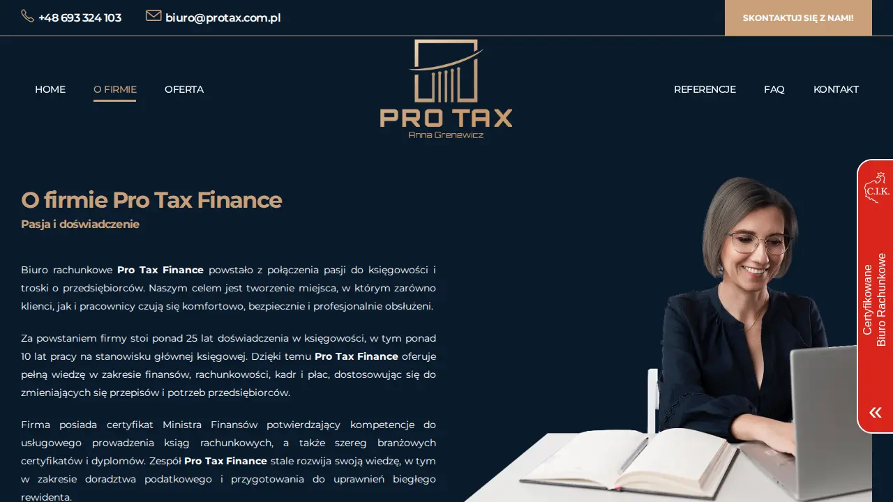 PRO TAX Anna Grenewicz page