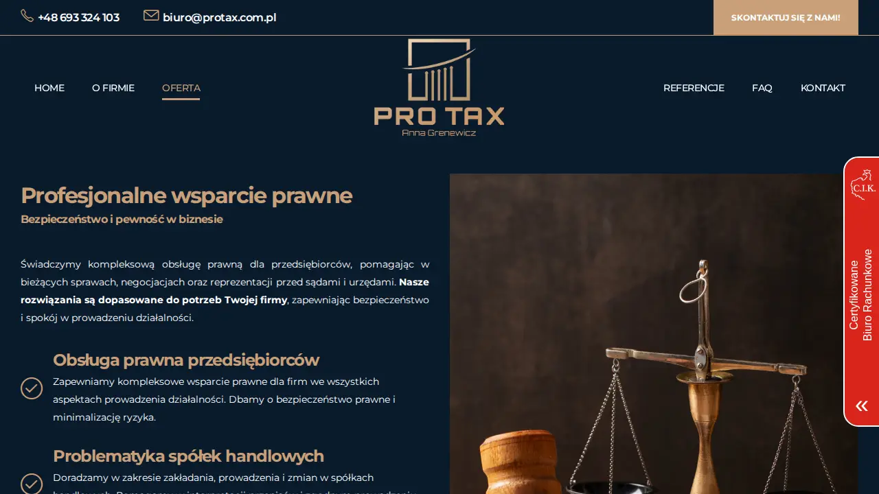 PRO TAX Anna Grenewicz page
