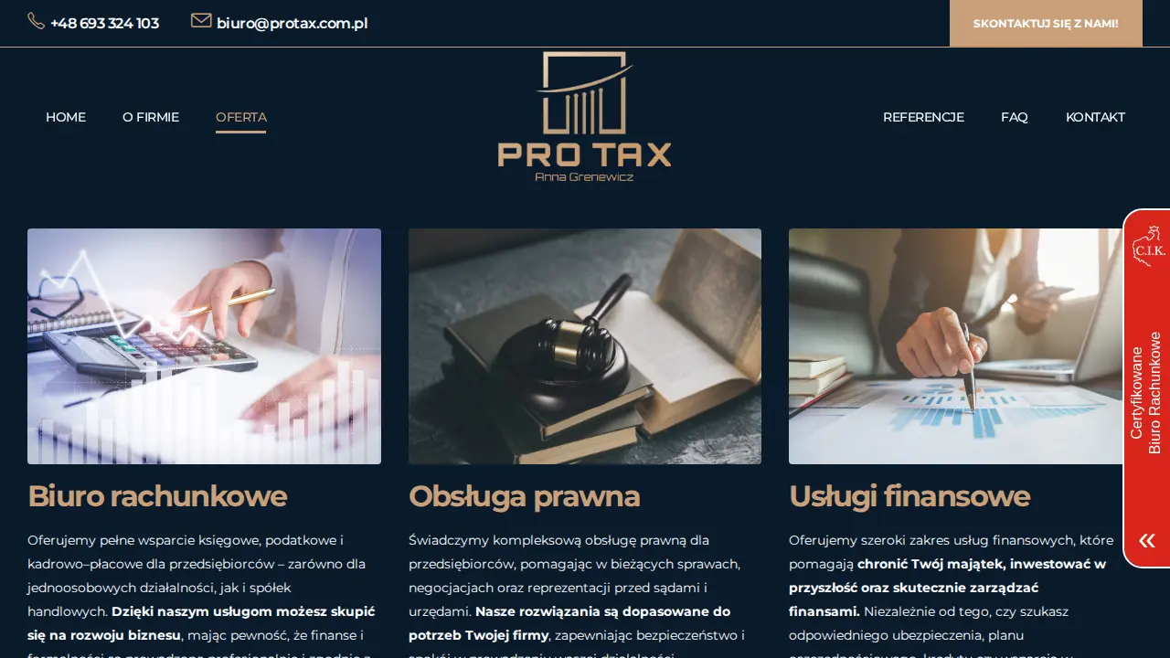 PRO TAX Anna Grenewicz page