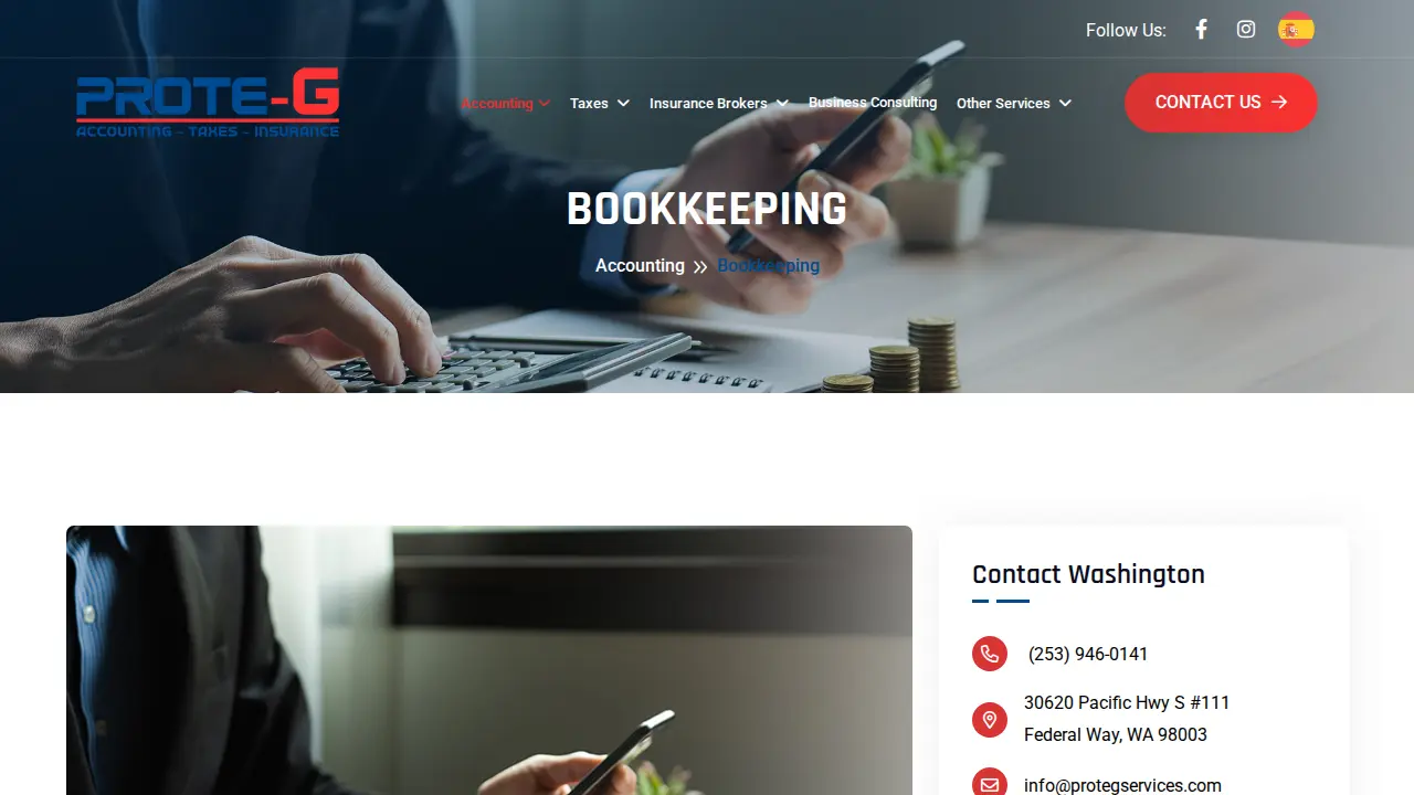 PROTE-G SERVICES, PDX page