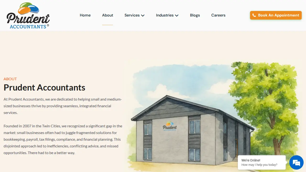 Prudent Accountants page