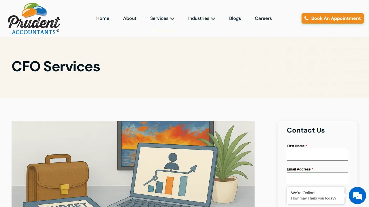 Prudent Accountants page