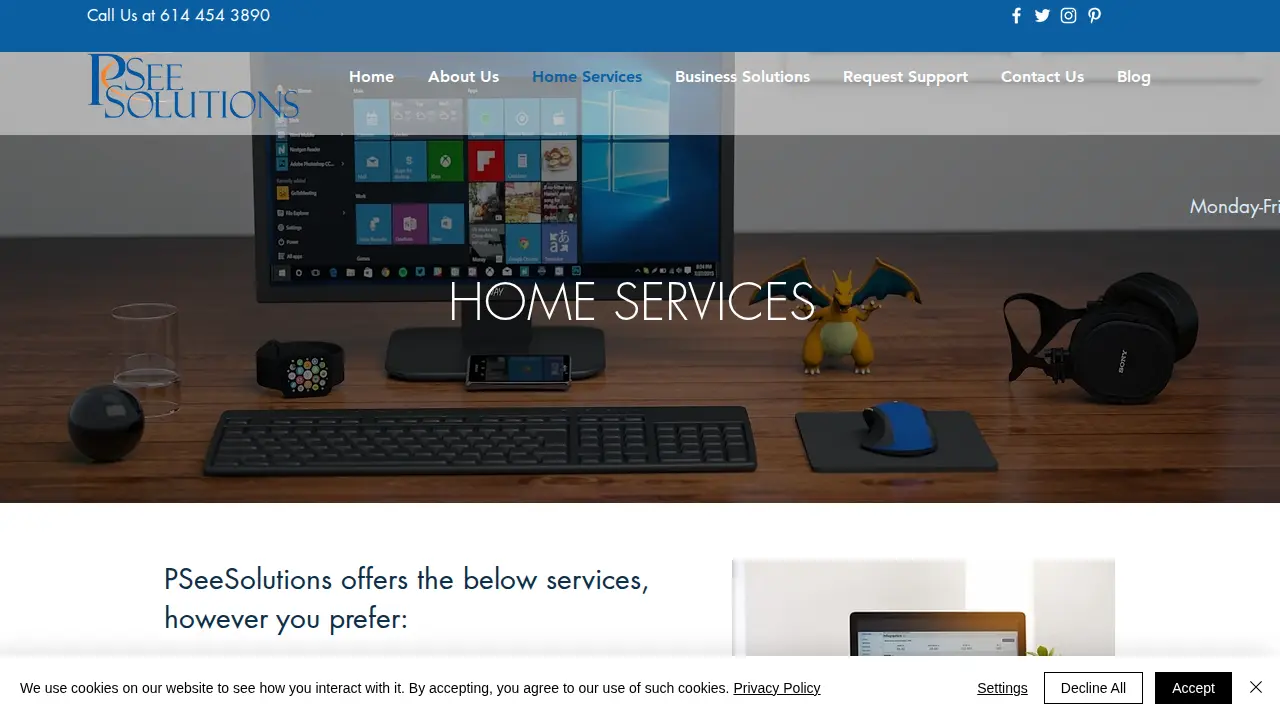 PSeeSolutions page