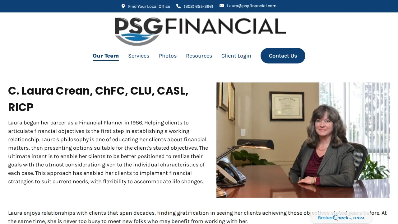PSG Financial page