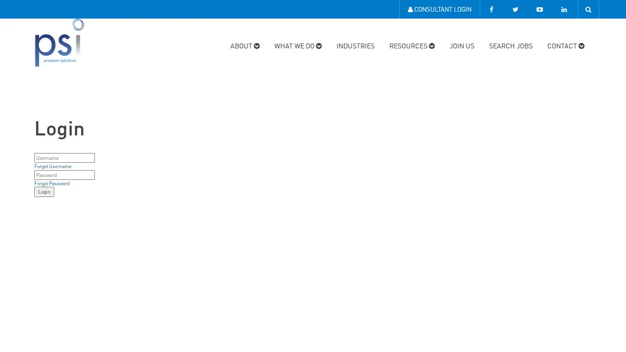Proteam Solutions page