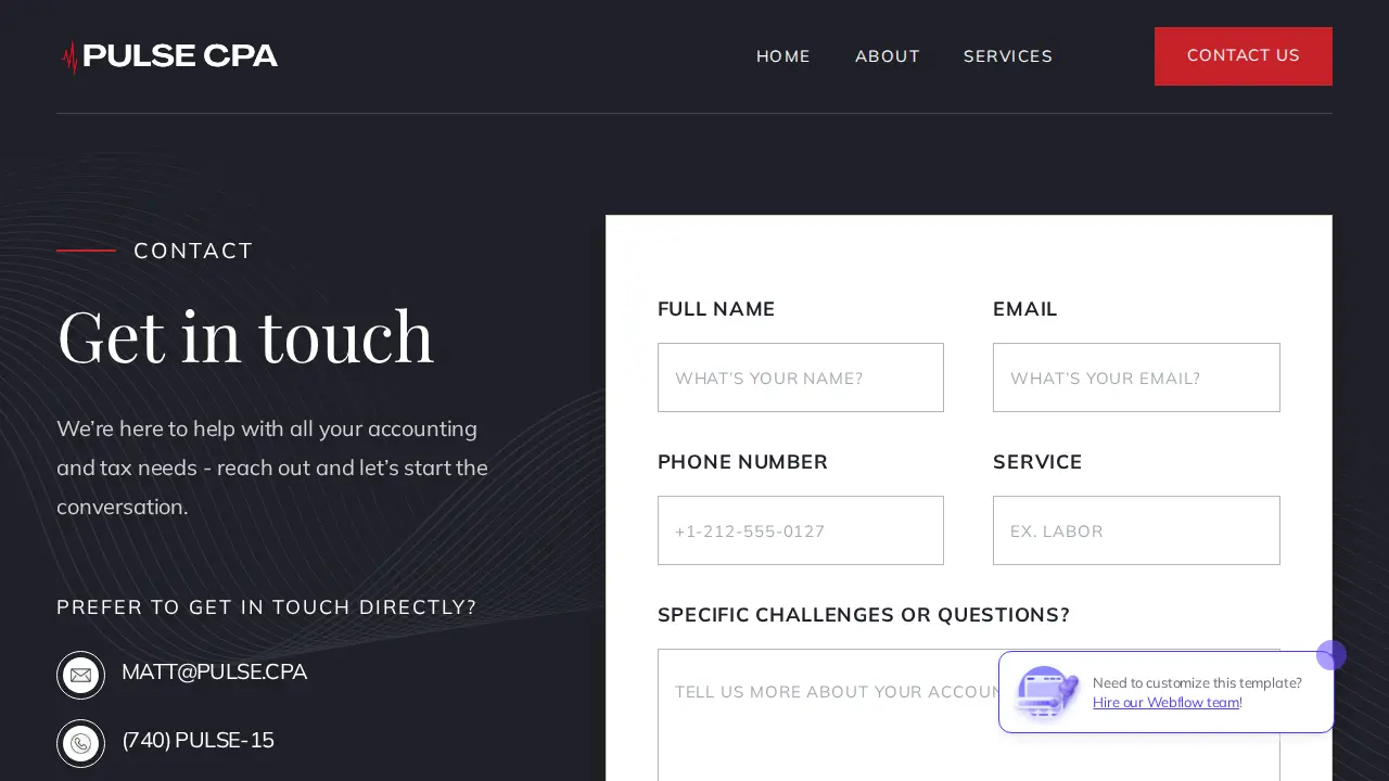 Pulse CPA page