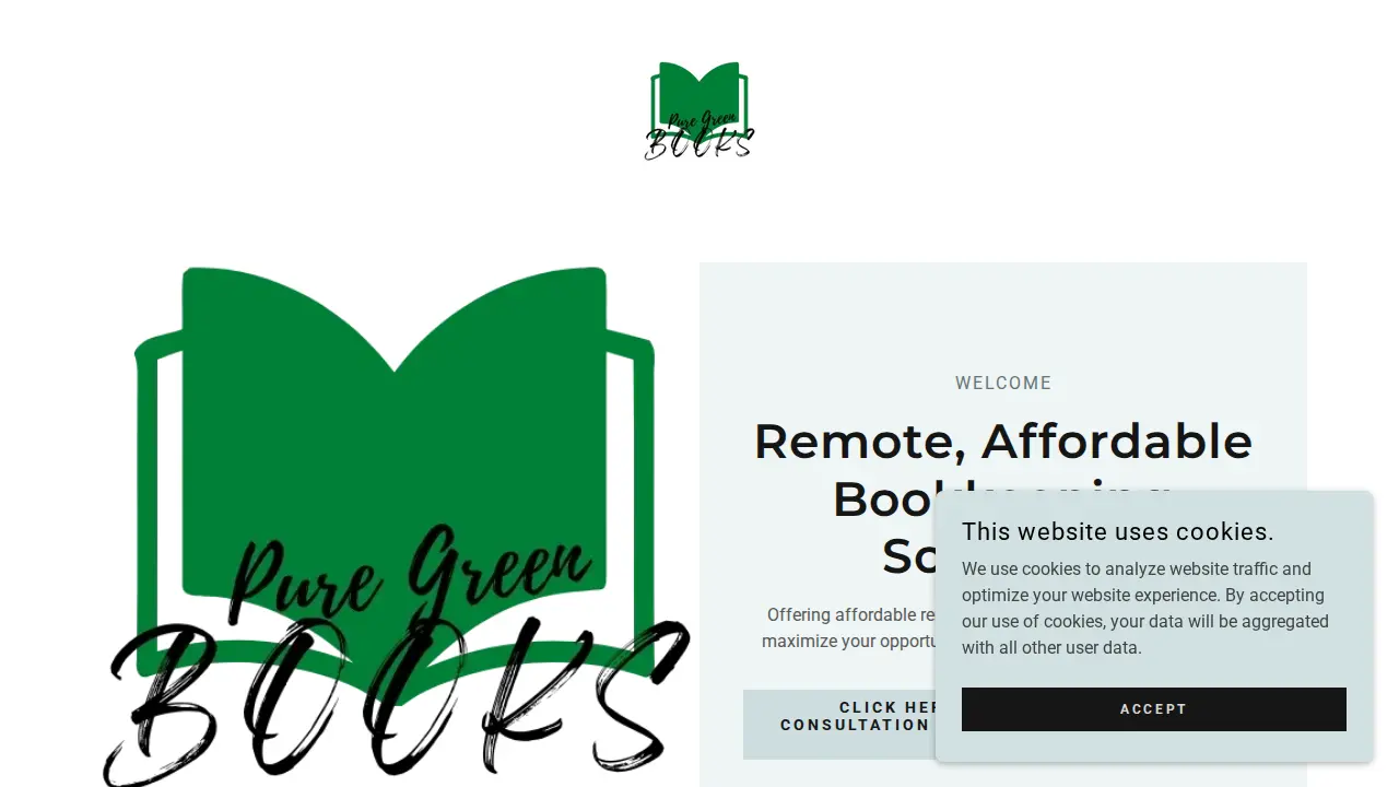 Pure Green Books website