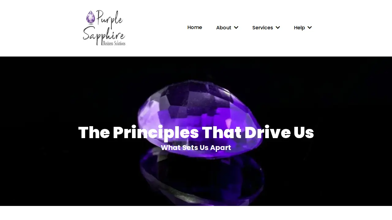 Purple Sapphire Business Solutions, LLC page
