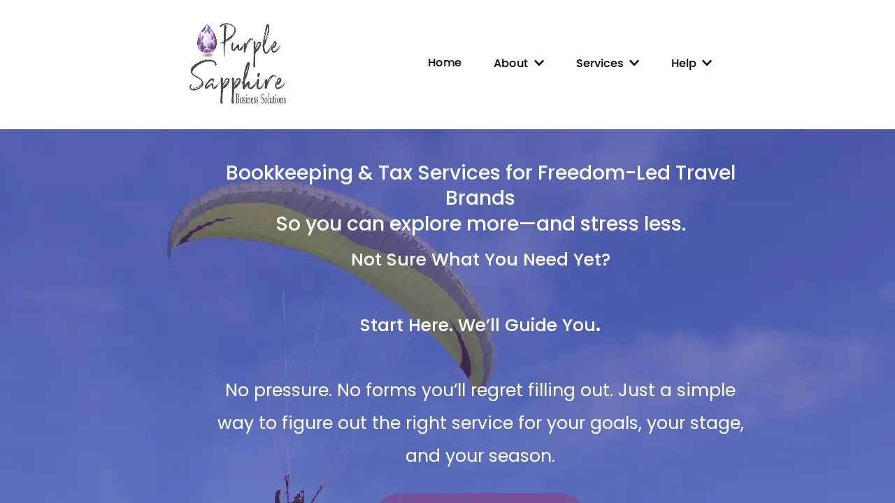 Purple Sapphire Business Solutions, LLC page