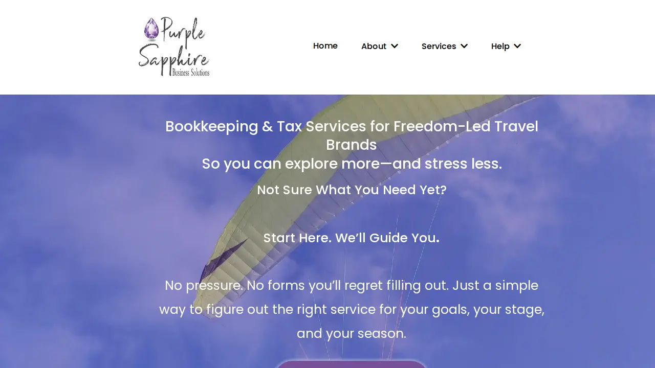 Purple Sapphire Business Solutions, LLC website