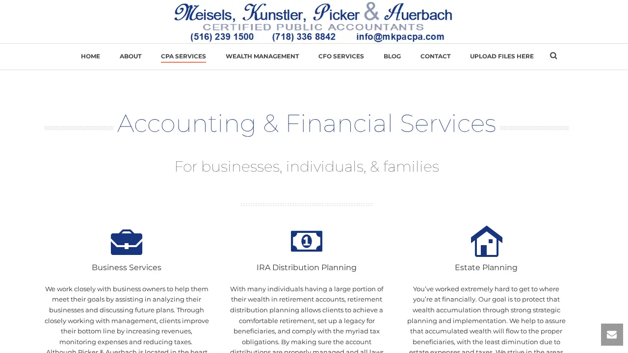 Picker & Auerbach, CPAs page