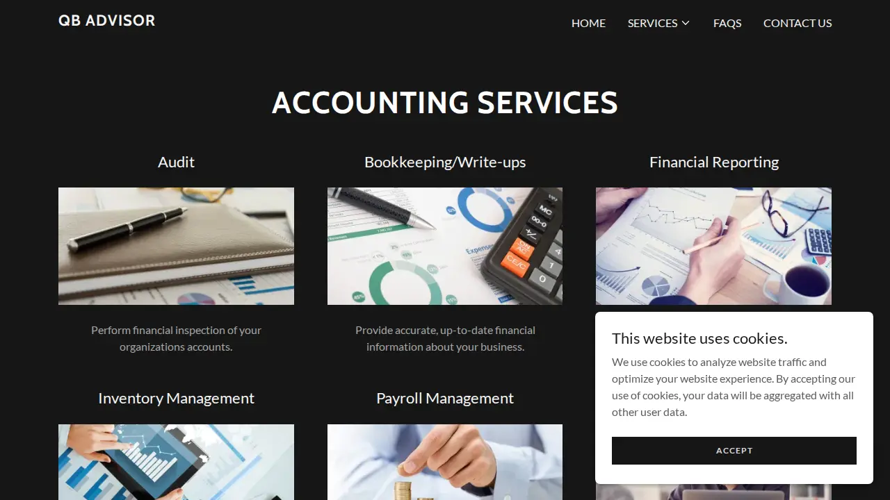 QB Advisor page
