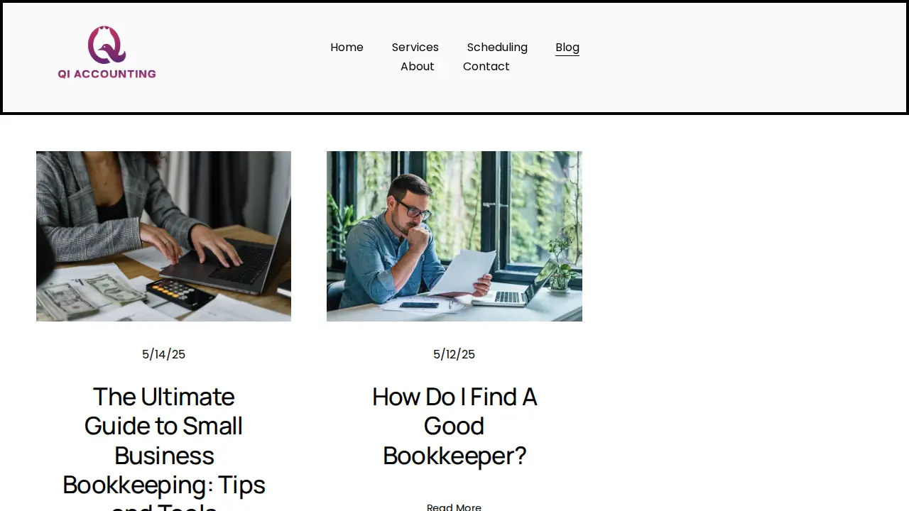 Qi Accounting page