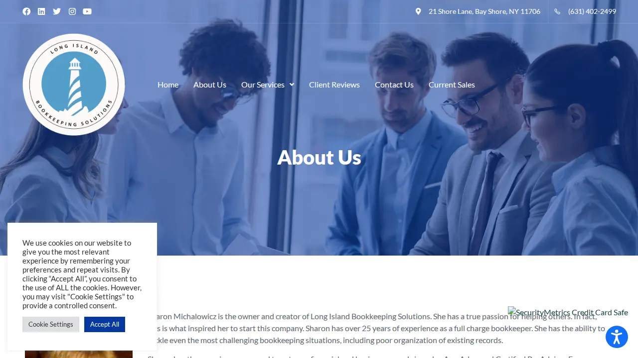 Long Island Bookkeeping Solutions page