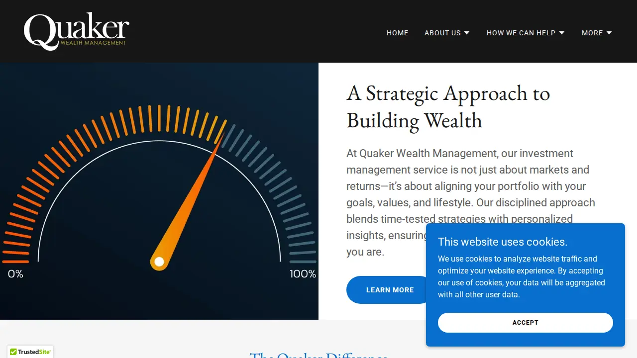 Quaker Wealth Management page