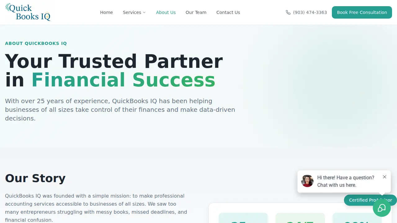 QuickBooks IQ page