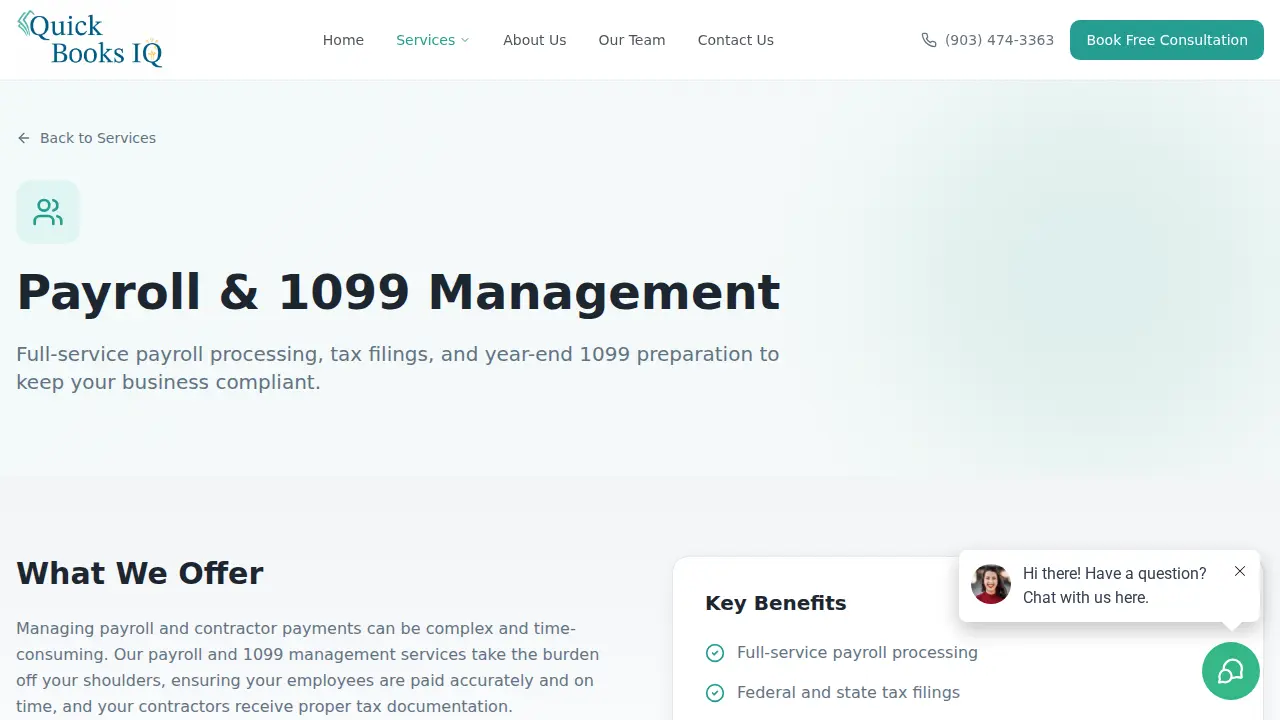 QuickBooks IQ page