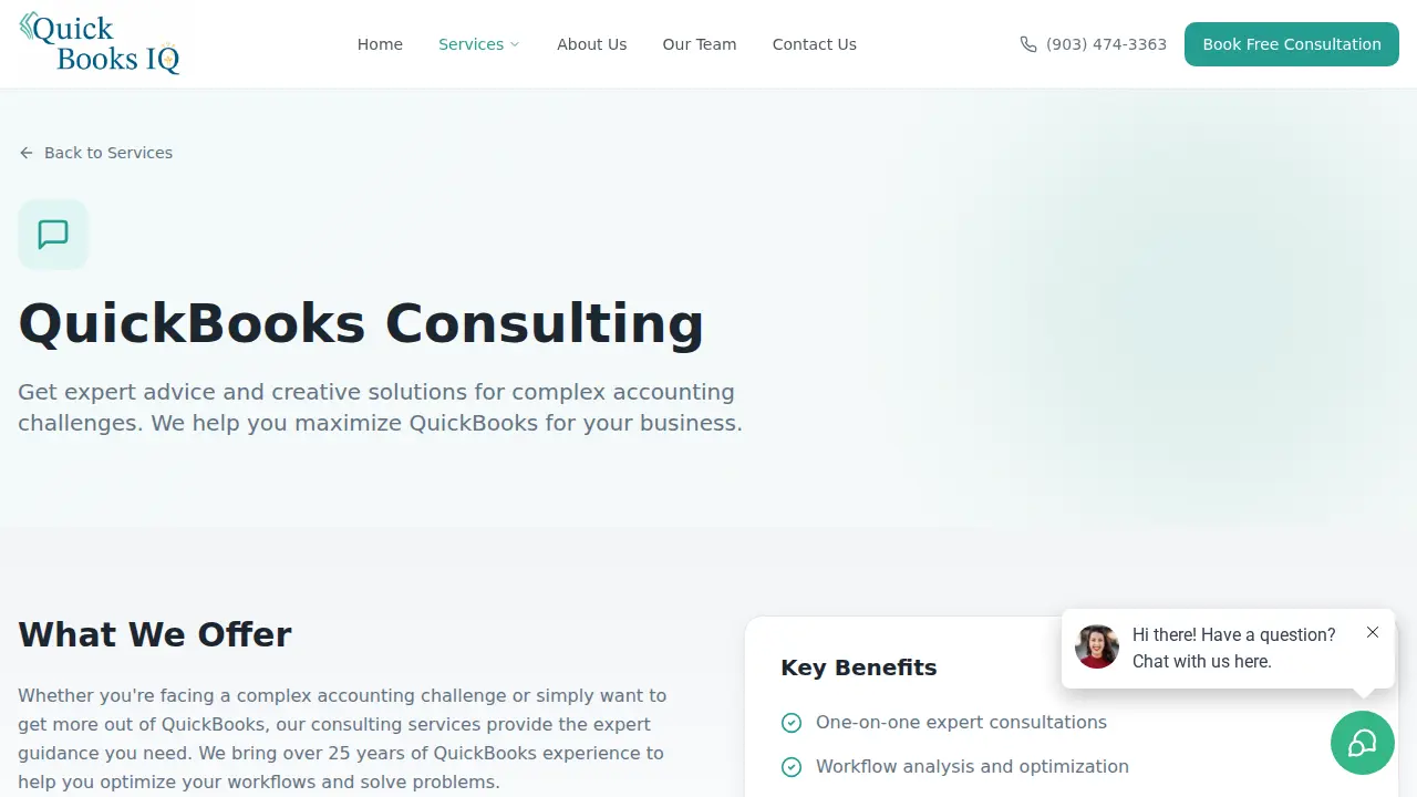 QuickBooks IQ page