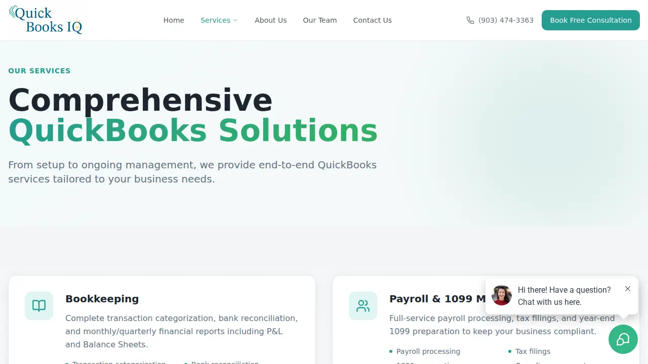QuickBooks IQ page