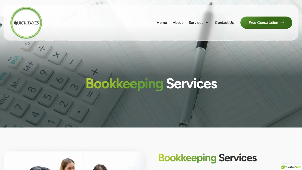 Quick Taxes page