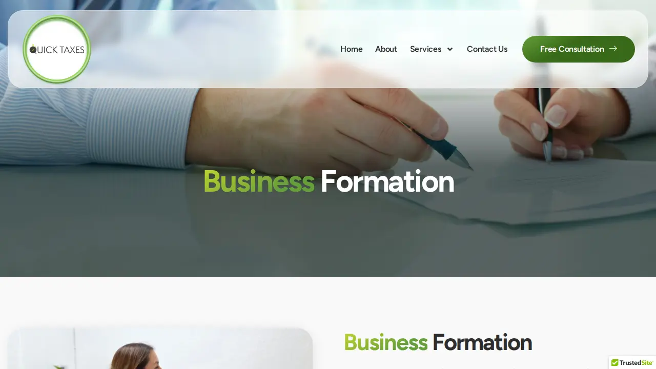 Quick Taxes page