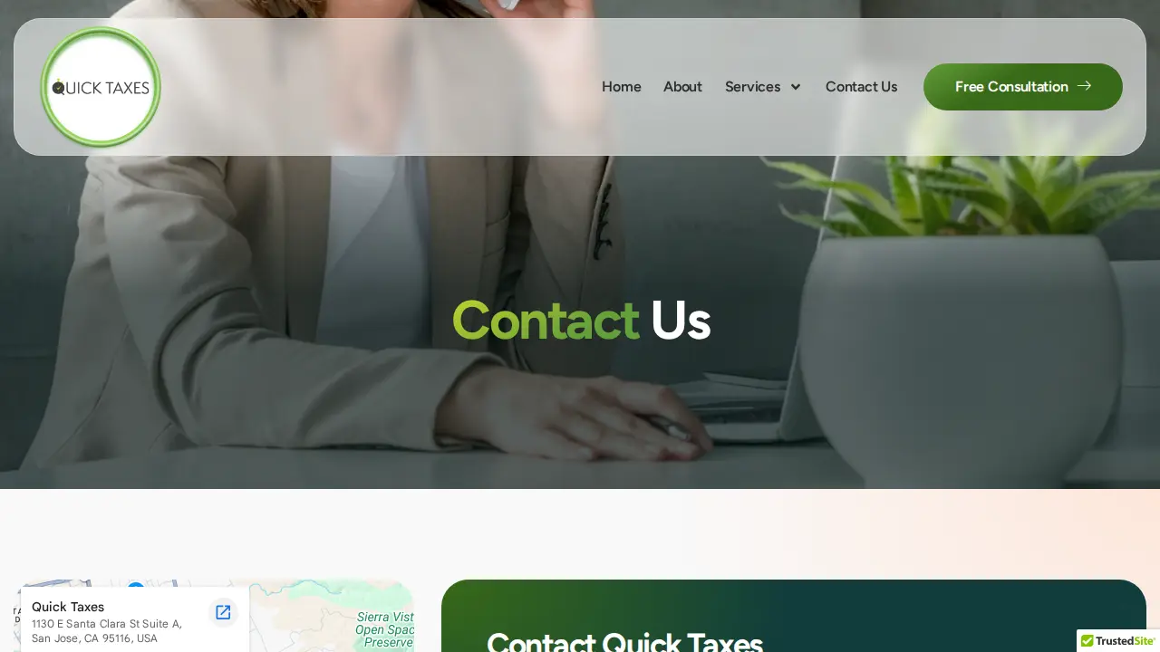 Quick Taxes page