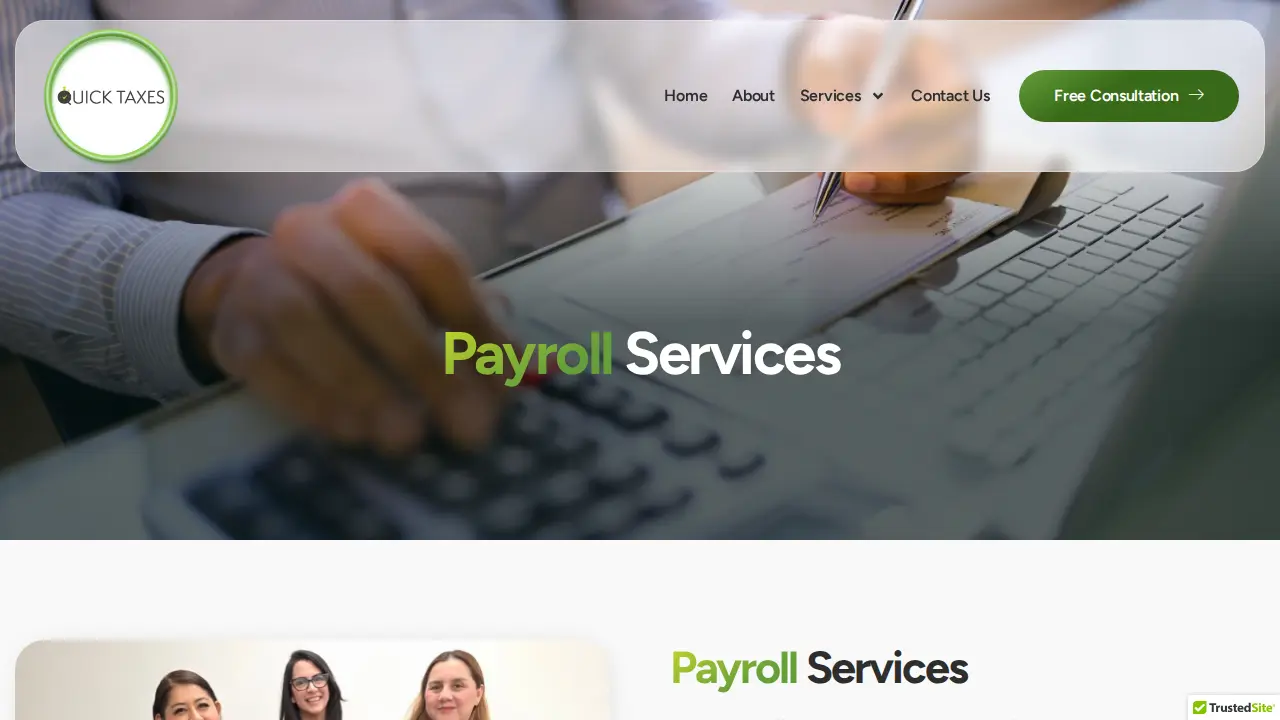 Quick Taxes page