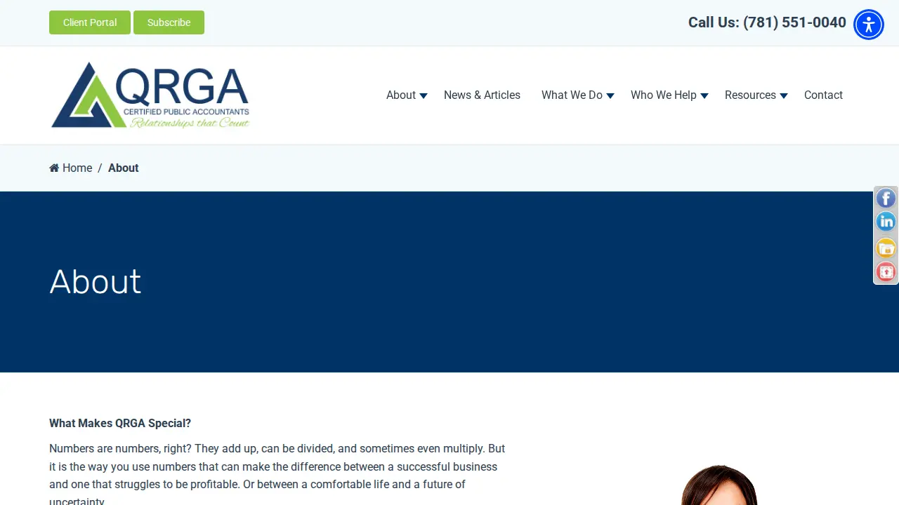 QRGA, LLP - Certified Public Accountants page