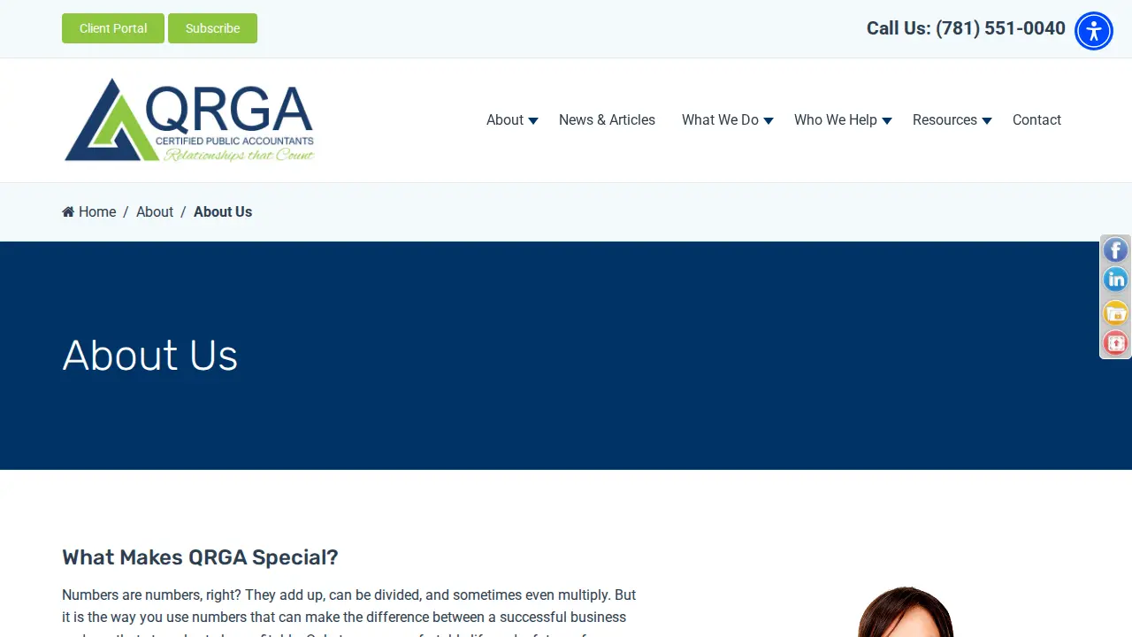 QRGA, LLP - Certified Public Accountants page