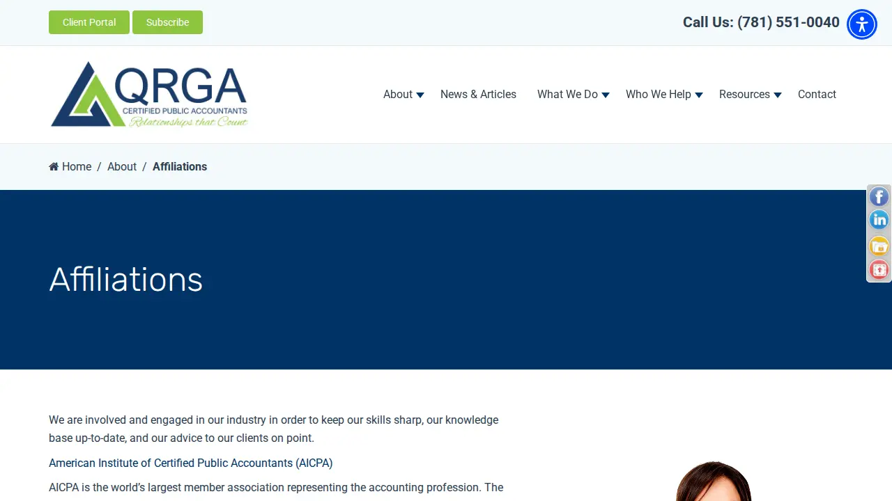 QRGA, LLP - Certified Public Accountants page