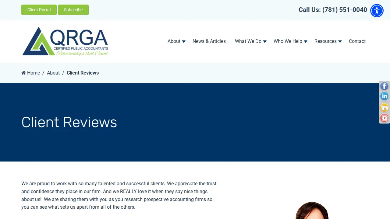 QRGA, LLP - Certified Public Accountants page