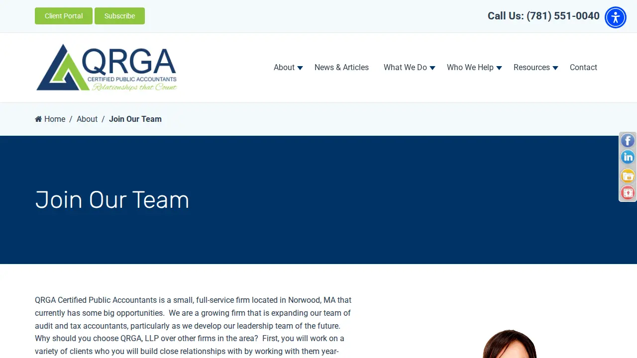 QRGA, LLP - Certified Public Accountants page