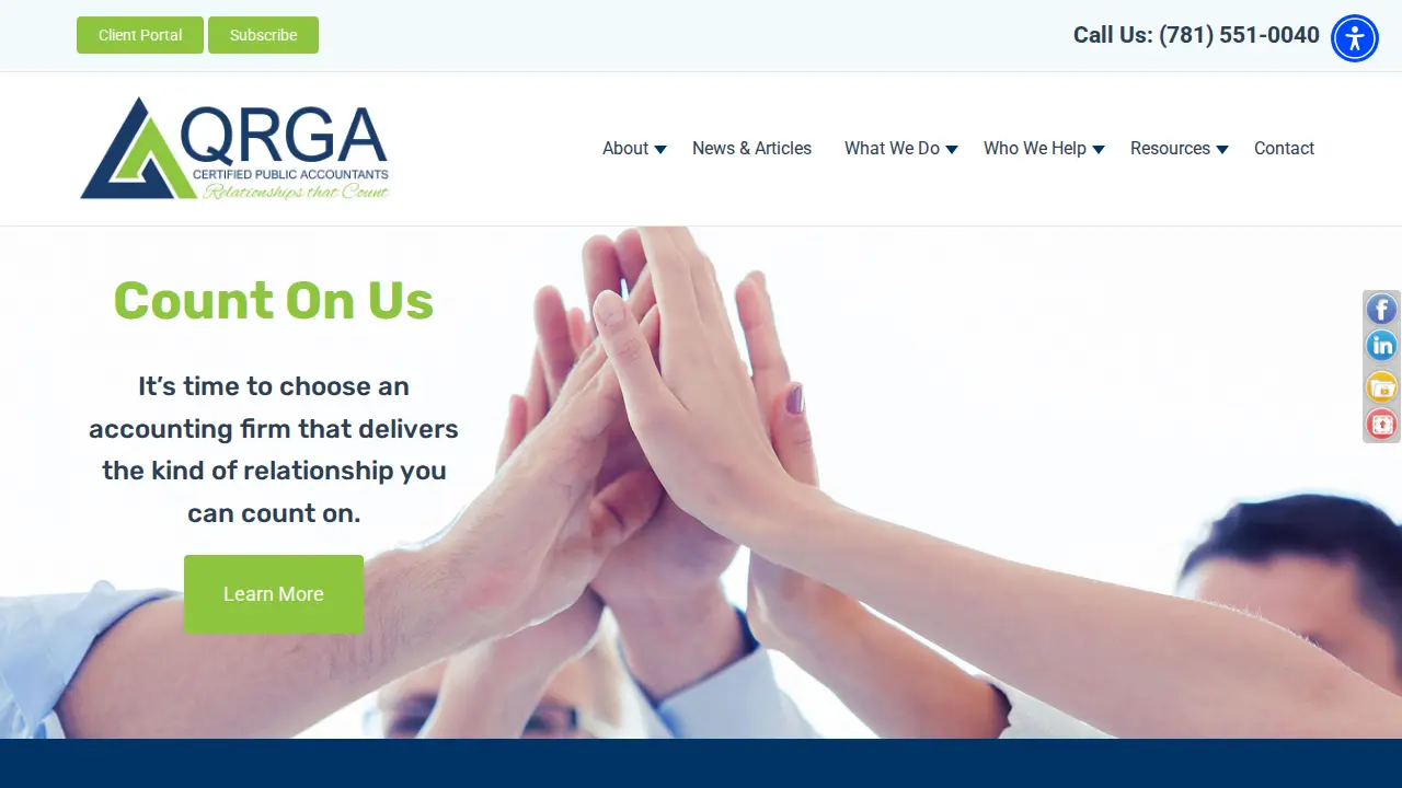 QRGA, LLP - Certified Public Accountants page