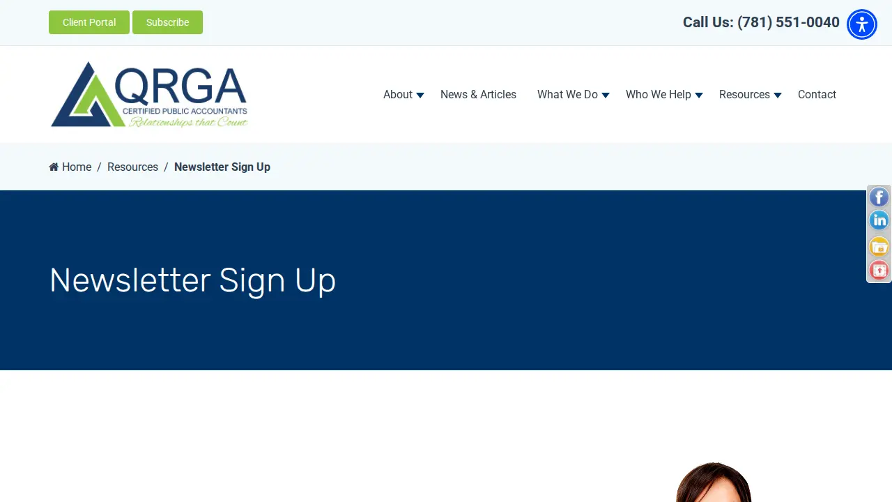 QRGA, LLP - Certified Public Accountants page