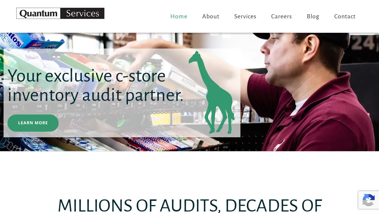 Quantum Services website
