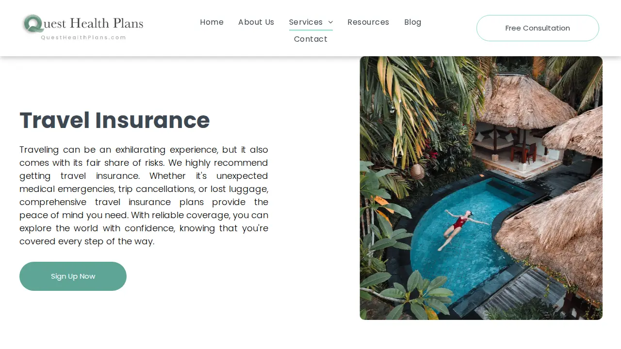 Quest Health Plans page