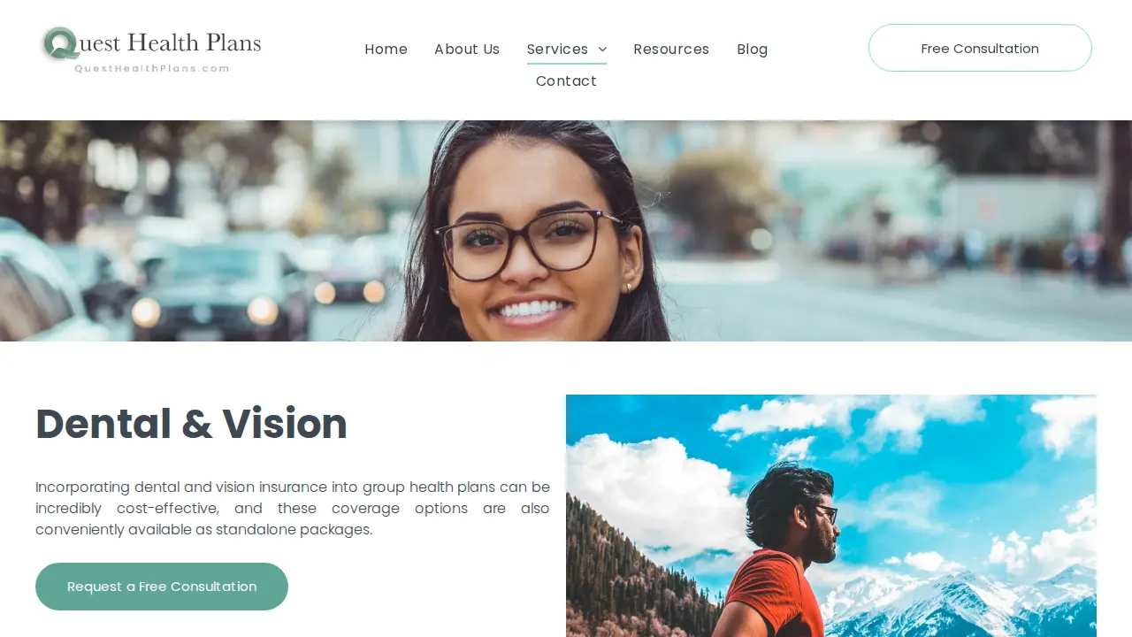 Quest Health Plans page